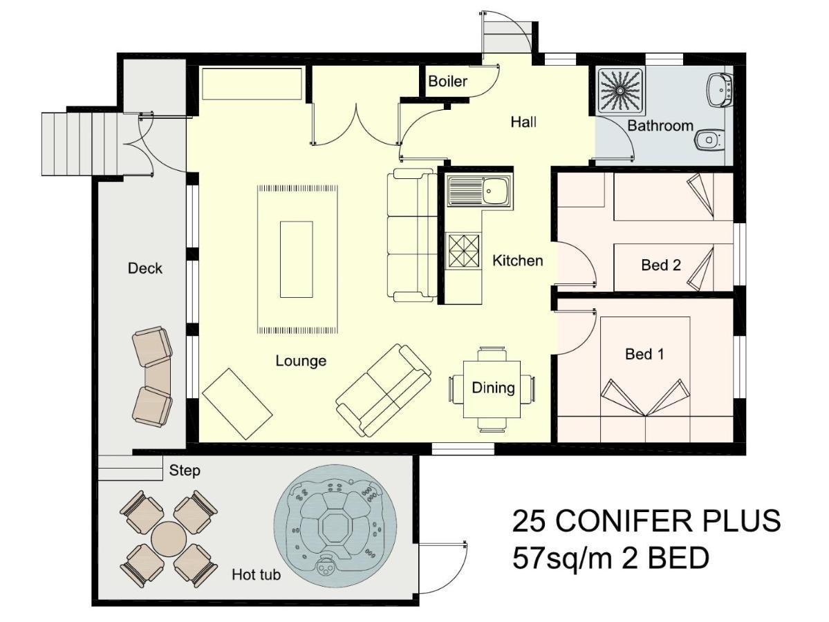 Conifer Lodge 25 With Hot Tub Newton Stewart Minnigaff Екстер'єр фото